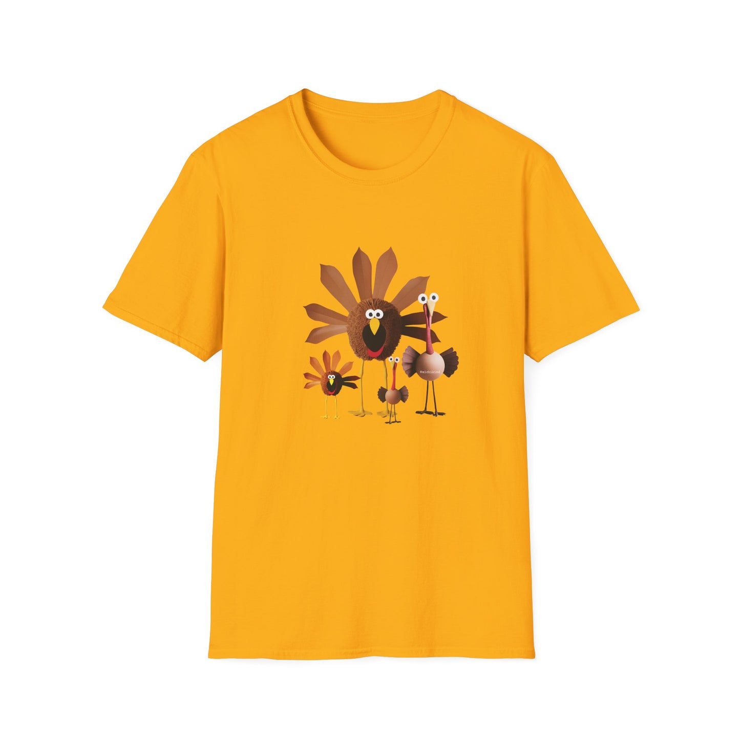 Whimsical Thanksgiving Unisex T-Shirt - Turkey Tee
