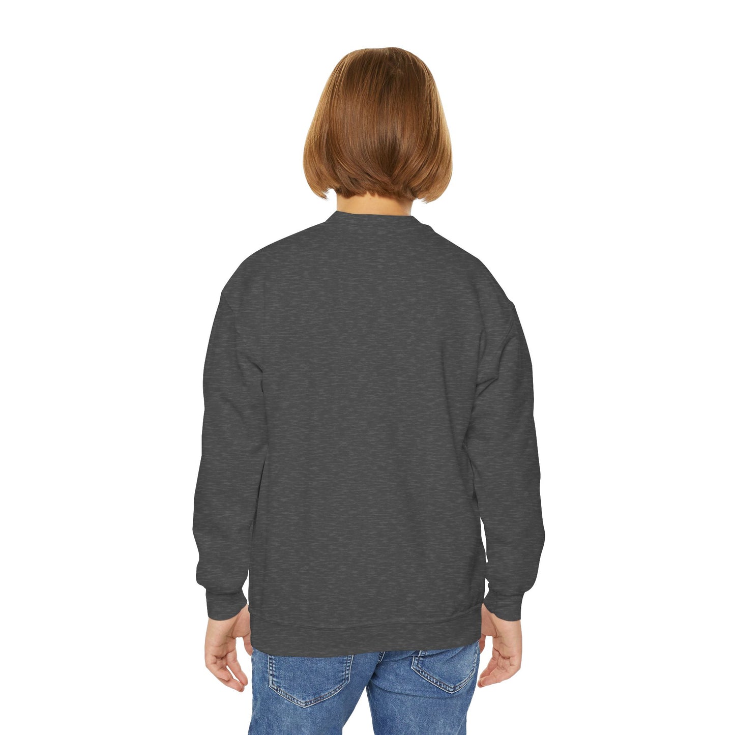 Detroit Labubu Youth Crewneck Sweatshirt | Strength & Kindness Collection | Cozy Kids Lion Graphic Pullover