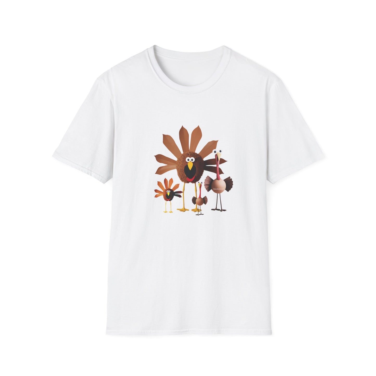 Whimsical Thanksgiving Unisex T-Shirt - Turkey Tee