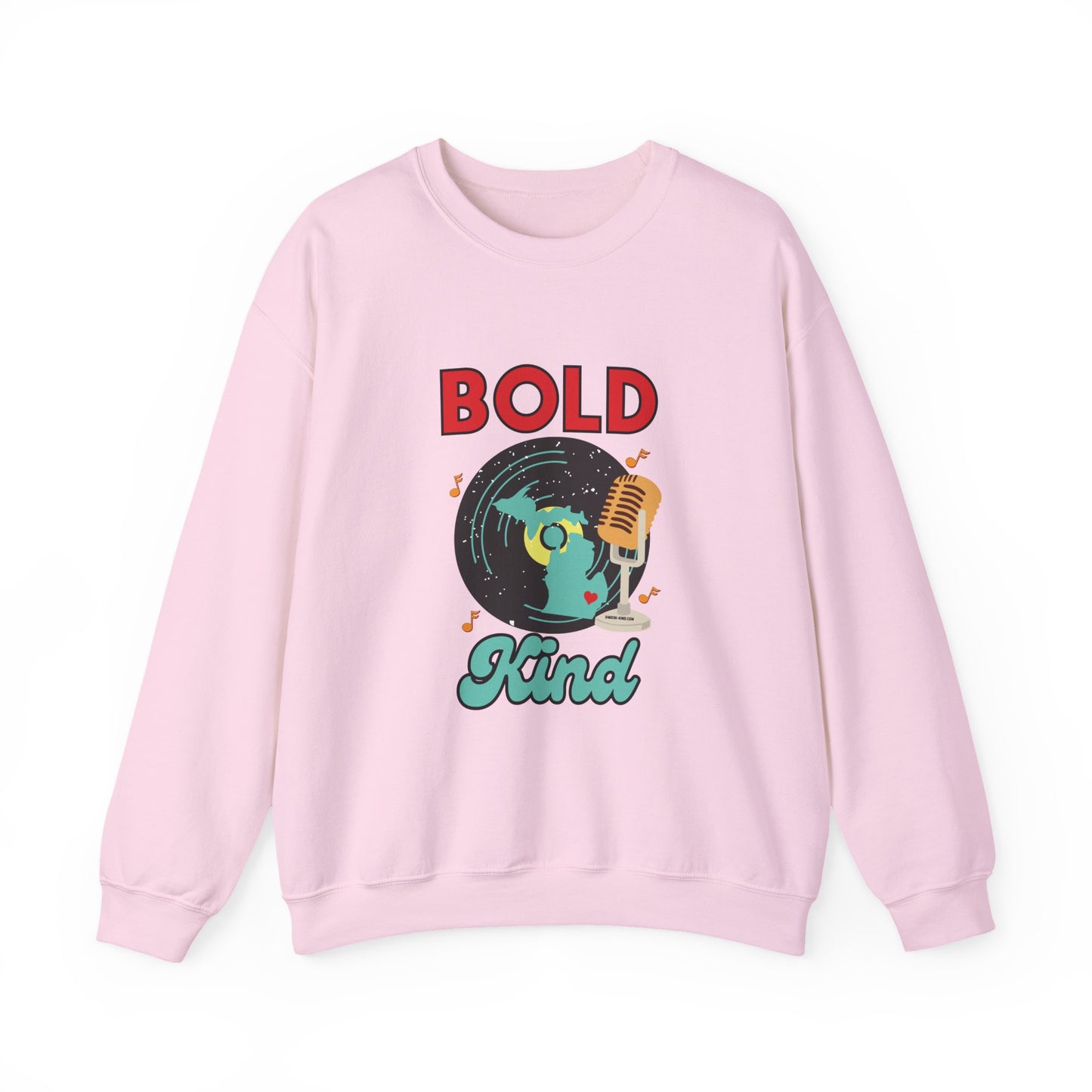 Motown Soul Crewneck Sweatshirt | Bold Like Michigan, Kind Like Michi-Kind Collection | Retro Detroit Music-Inspired Unisex Pullover