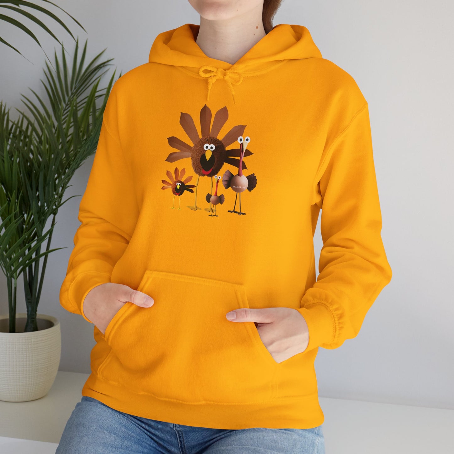 Whimsical Thanksgiving Hoodie with Turkey Design
