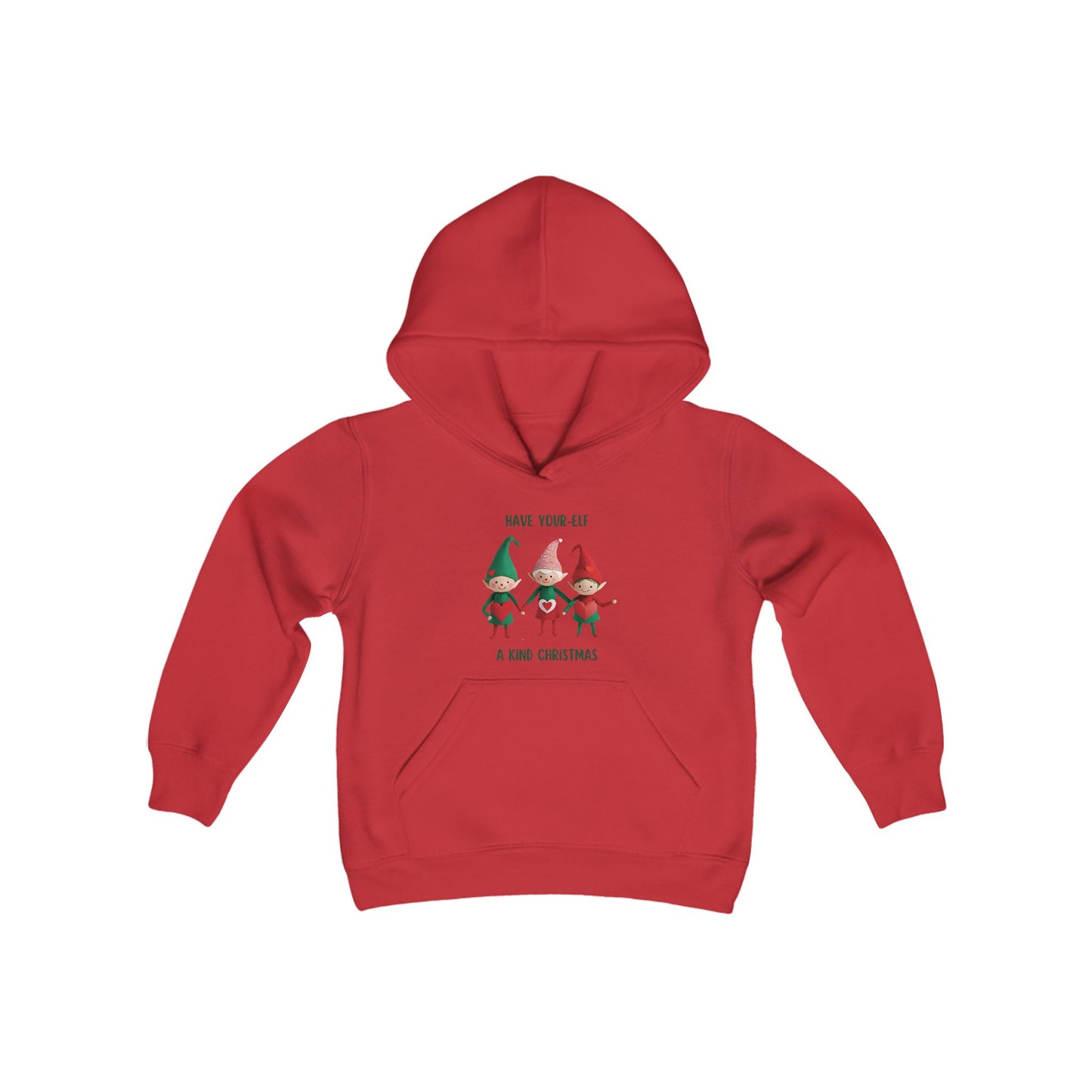 Youth Christmas Hooded Sweatshirt - "Have Your Elf a Merry Christmas"