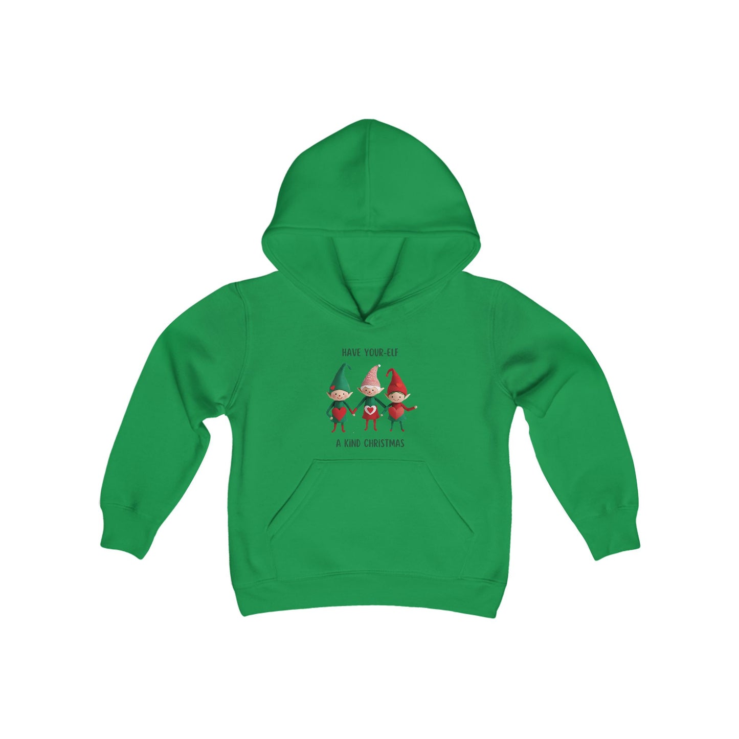 Youth Christmas Hooded Sweatshirt - "Have Your Elf a Merry Christmas"