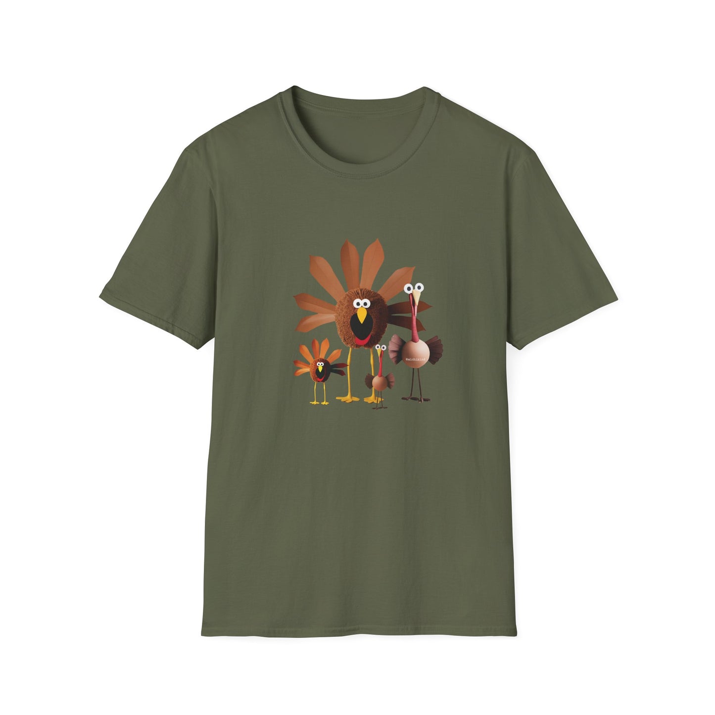 Whimsical Thanksgiving Unisex T-Shirt - Turkey Tee