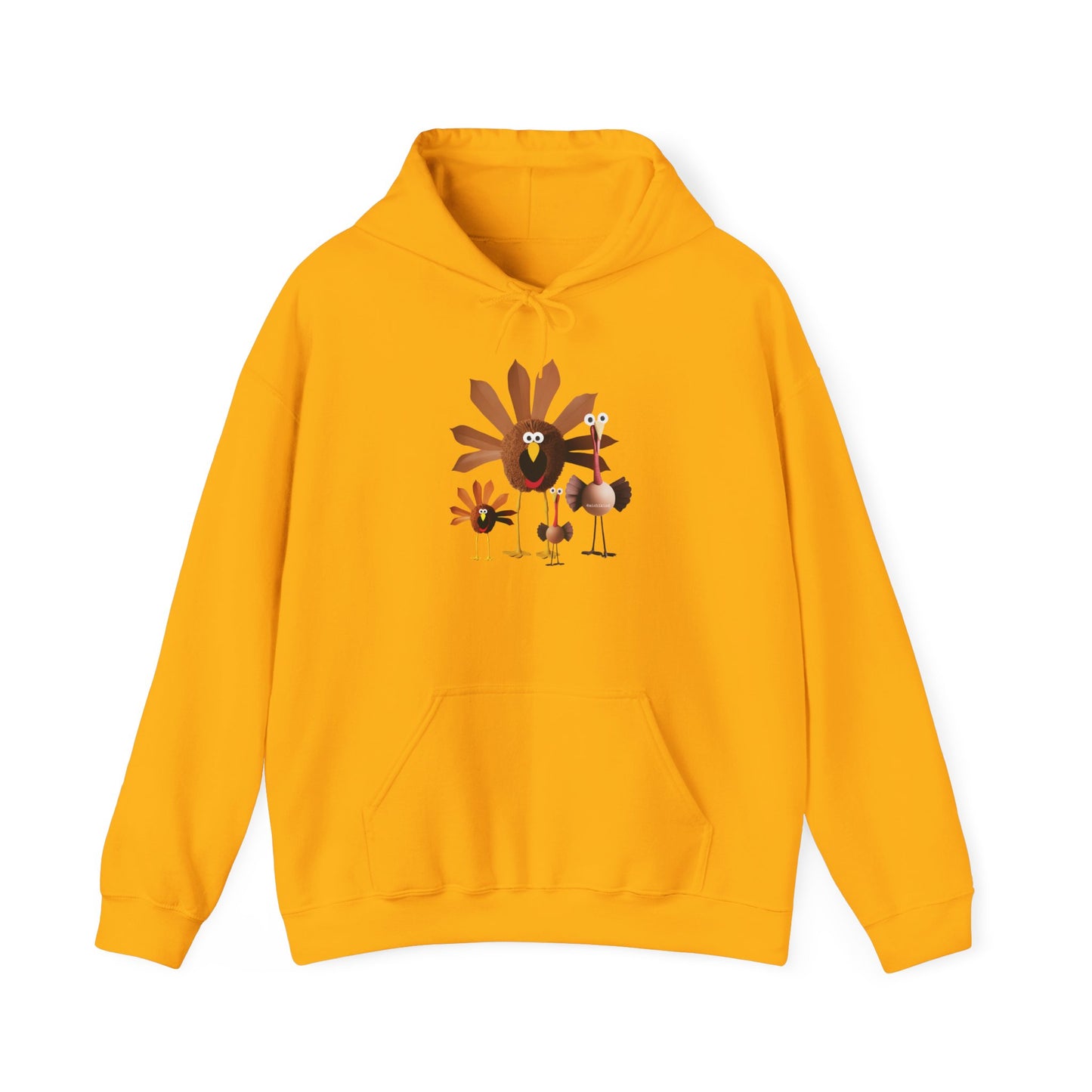 Whimsical Thanksgiving Hoodie with Turkey Design