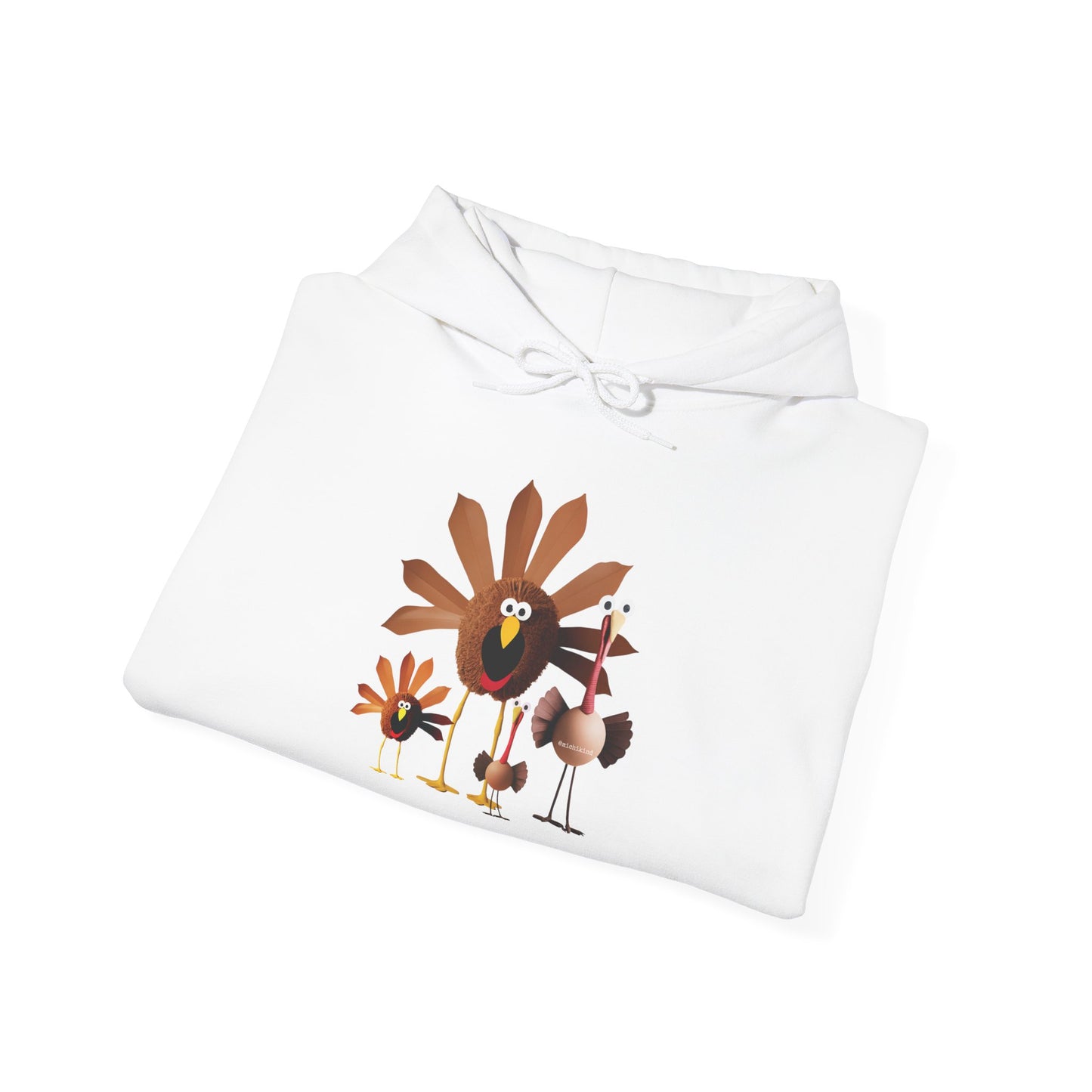 Whimsical Thanksgiving Hoodie with Turkey Design