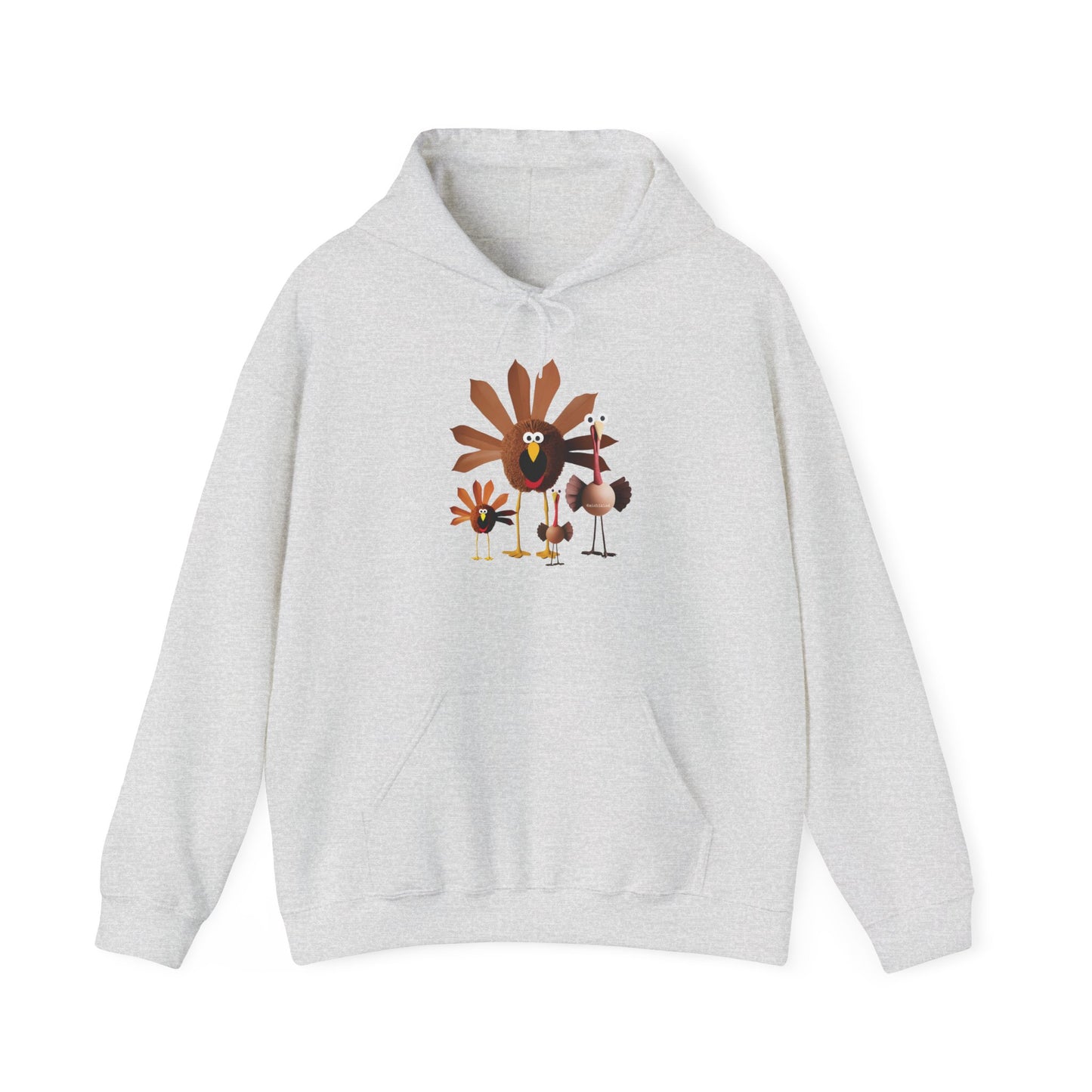 Whimsical Thanksgiving Hoodie with Turkey Design