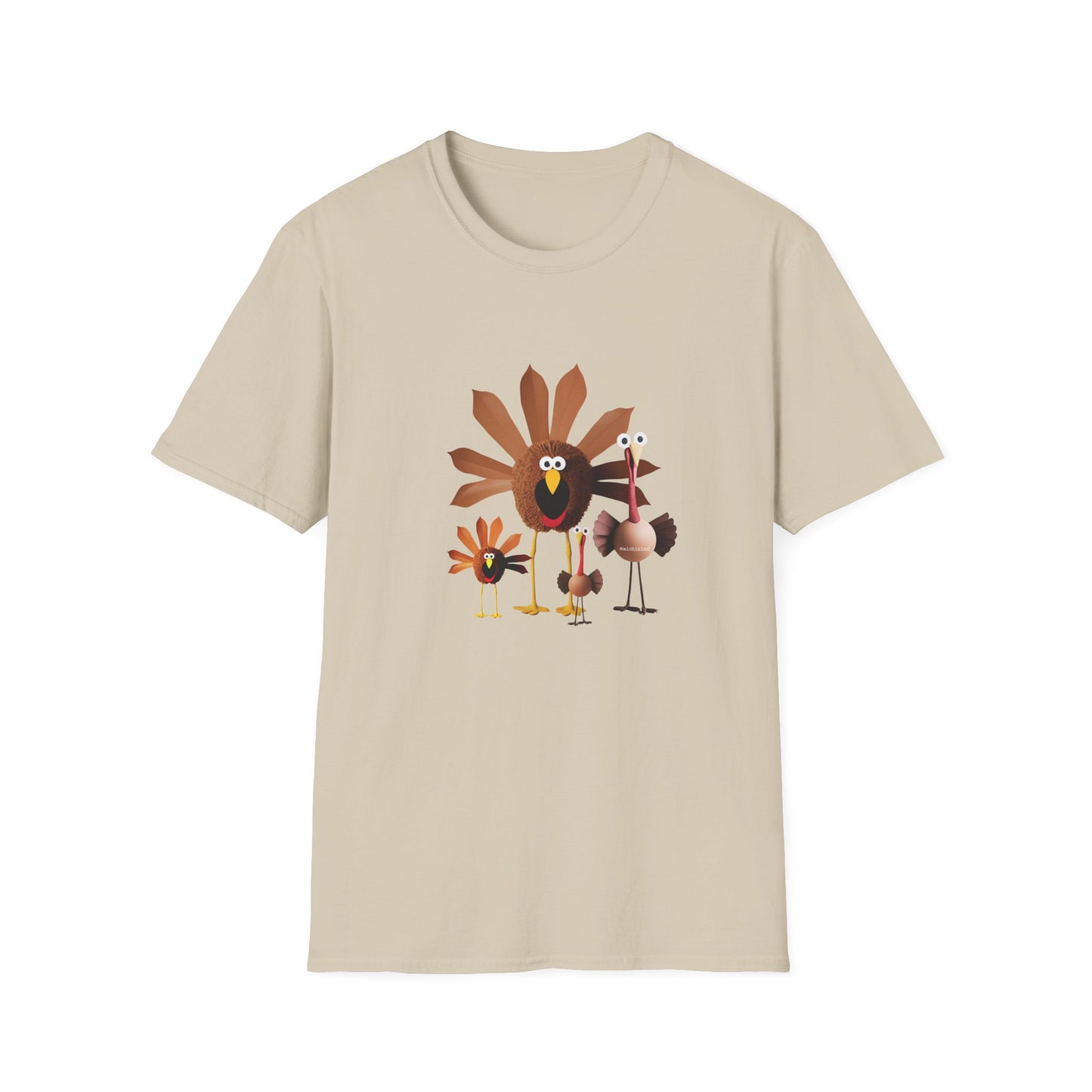 Whimsical Thanksgiving Unisex T-Shirt - Turkey Tee