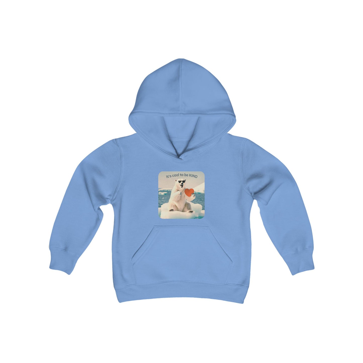 It's Cool to Be Kind Polar Bear Hoodie - Unisex Youth