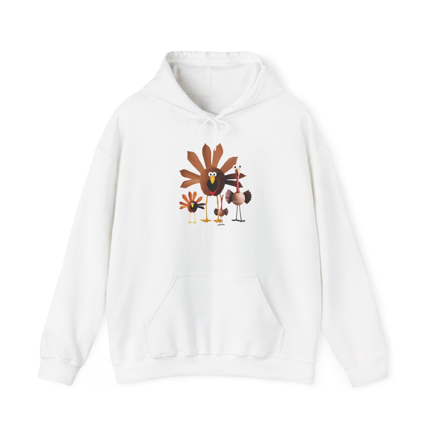 Whimsical Thanksgiving Hoodie with Turkey Design