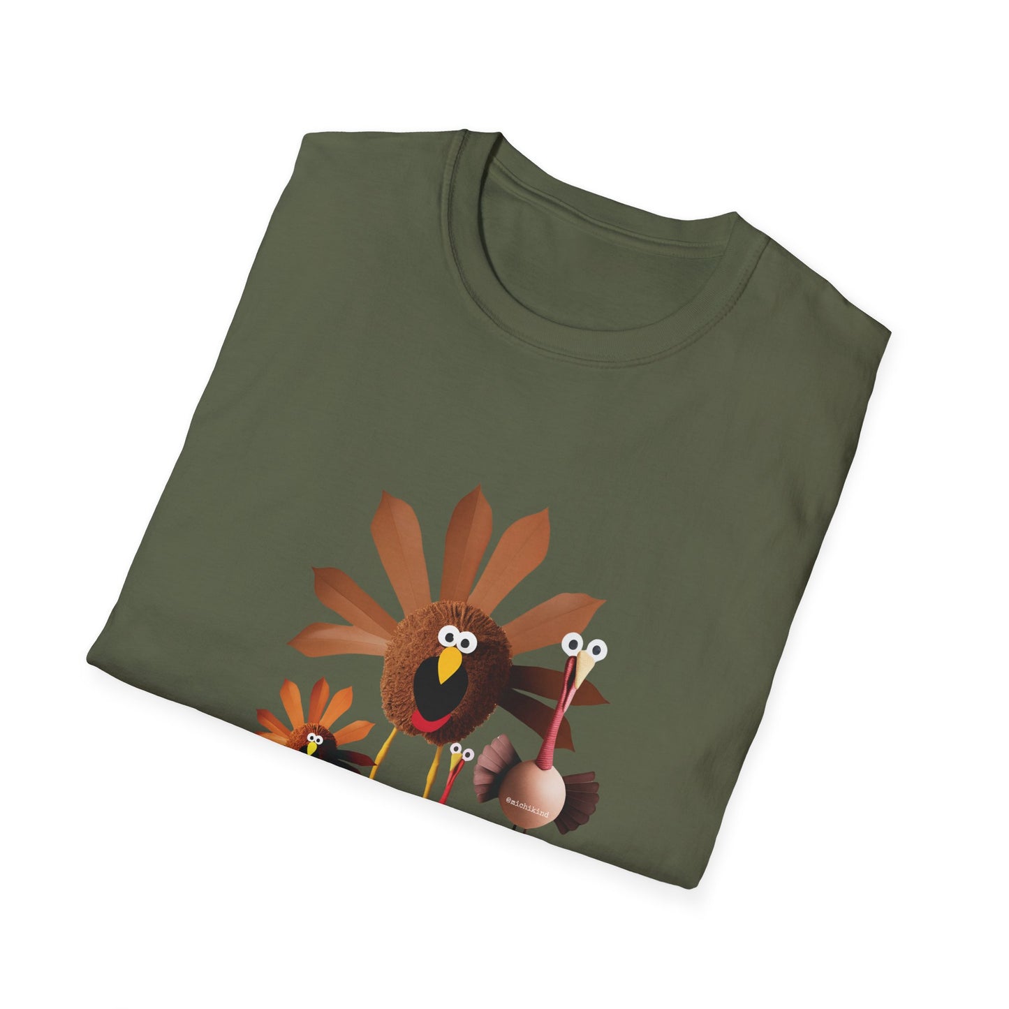Whimsical Thanksgiving Unisex T-Shirt - Turkey Tee