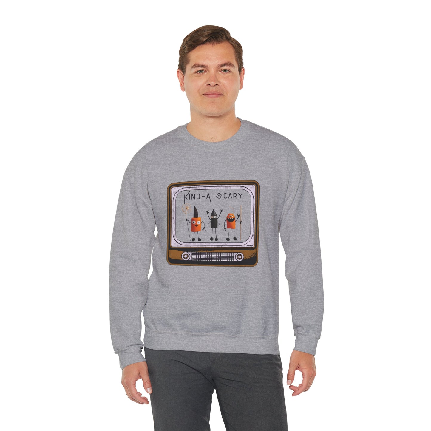 Kind-A Scary Too- Unisex Heavy Blend™ Crewneck Sweatshirt