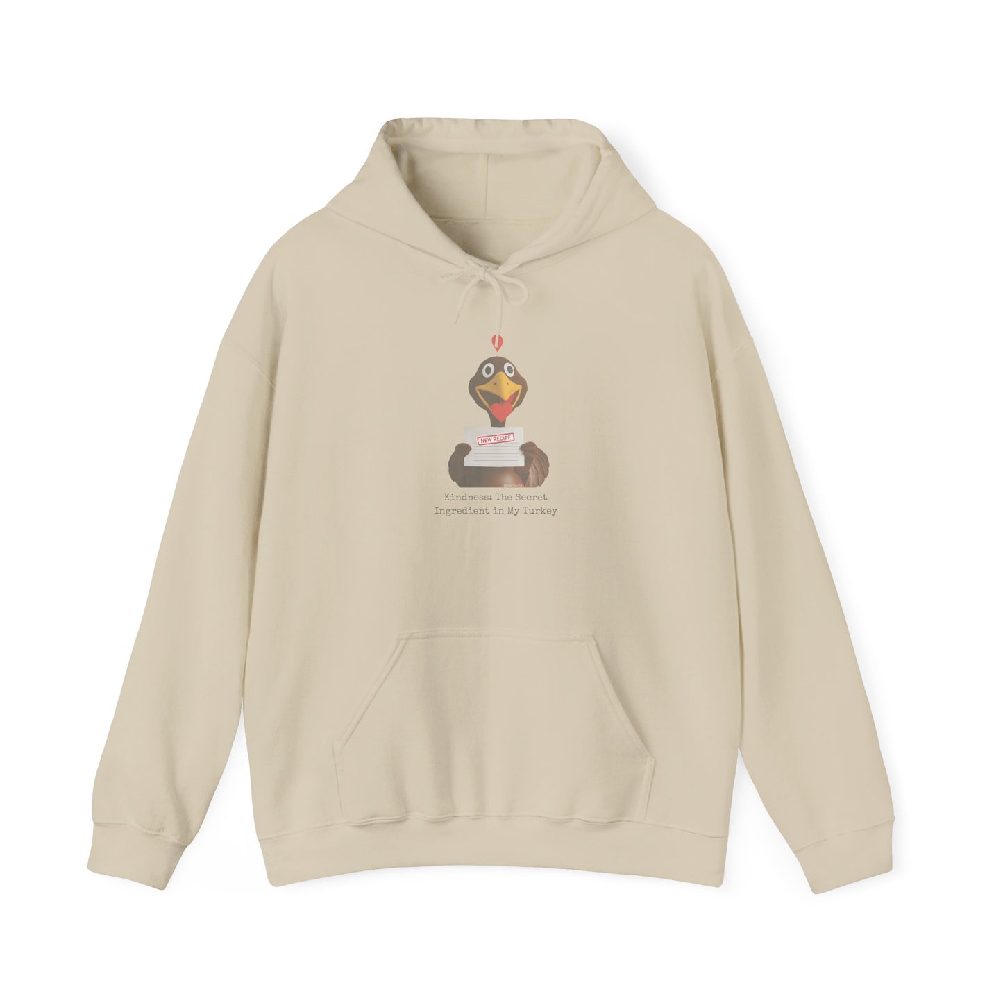 Cozy Unisex Hooded Sweatshirt - Fun Turkey Design