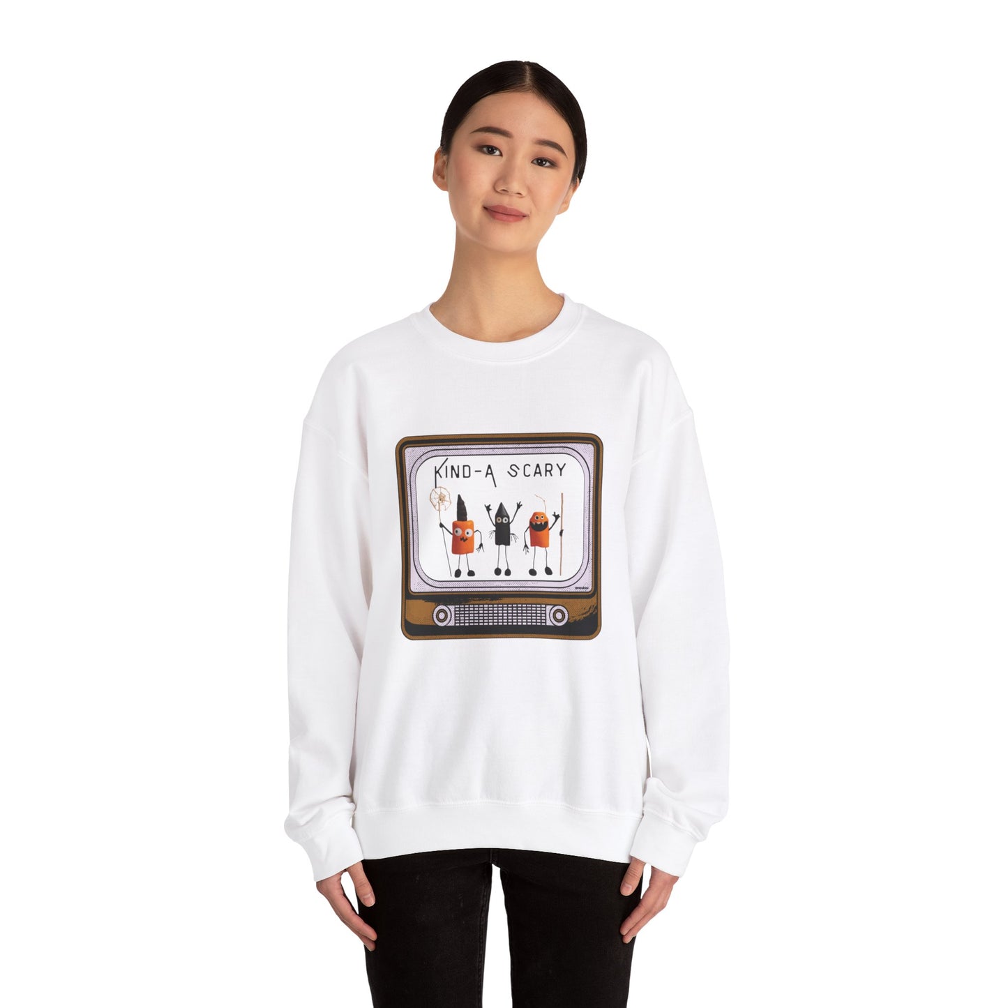 Kind-A Scary Too- Unisex Heavy Blend™ Crewneck Sweatshirt