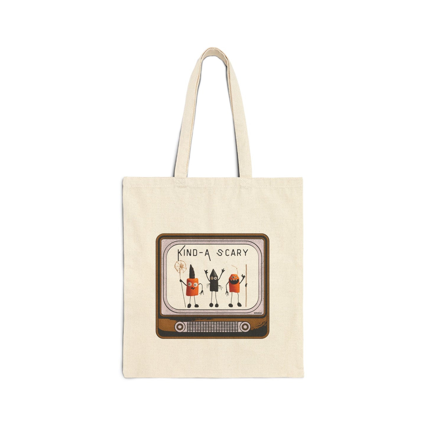 Kind-A Scary Too- Cotton Canvas Tote Bag
