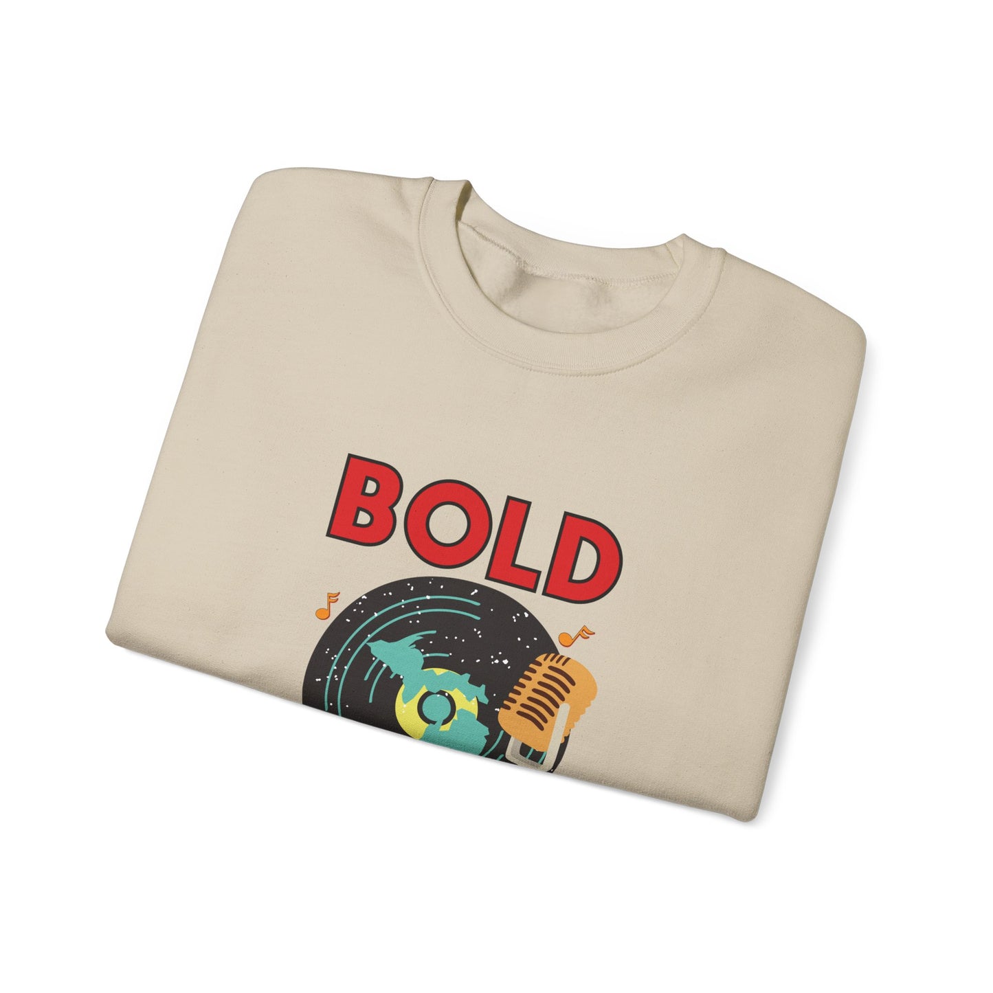 Motown Soul Crewneck Sweatshirt | Bold Like Michigan, Kind Like Michi-Kind Collection | Retro Detroit Music-Inspired Unisex Pullover