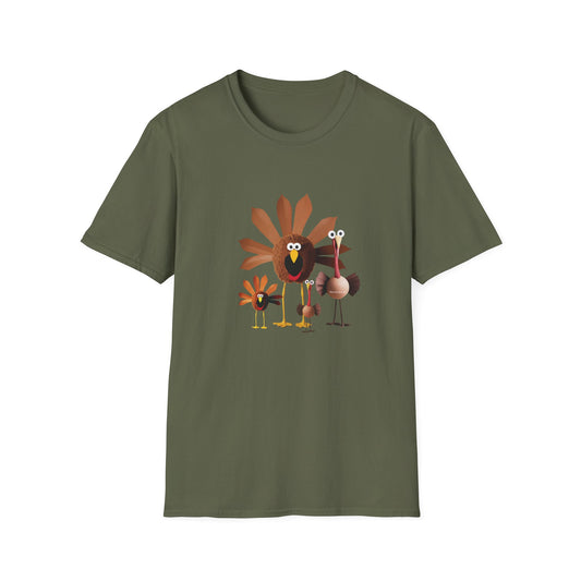 Whimsical Thanksgiving Unisex T-Shirt - Turkey Tee