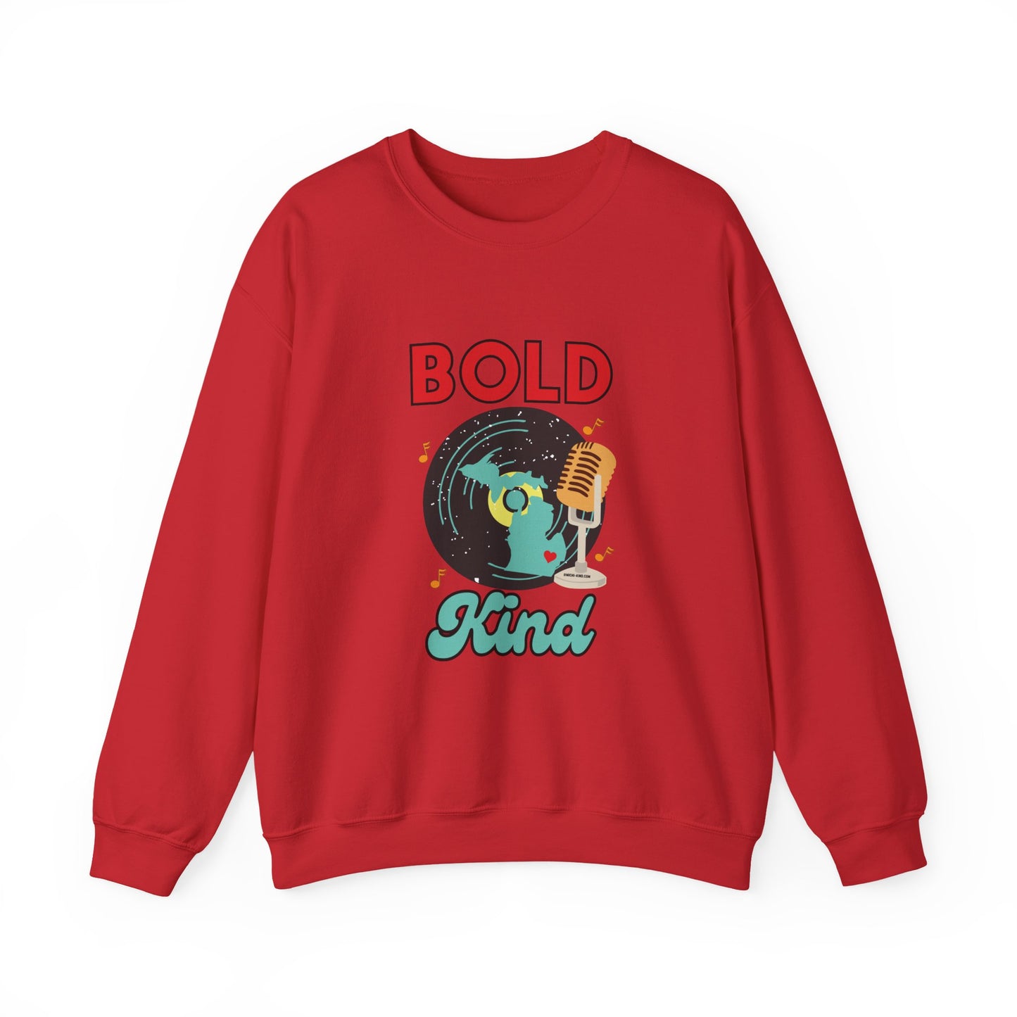 Motown Soul Crewneck Sweatshirt | Bold Like Michigan, Kind Like Michi-Kind Collection | Retro Detroit Music-Inspired Unisex Pullover