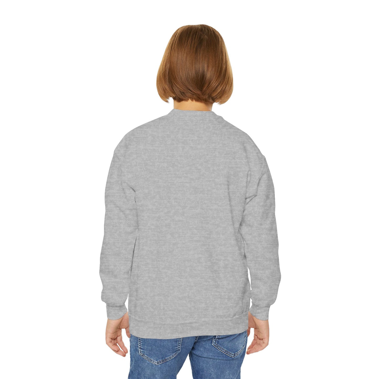 Detroit Labubu Youth Crewneck Sweatshirt | Strength & Kindness Collection | Cozy Kids Lion Graphic Pullover