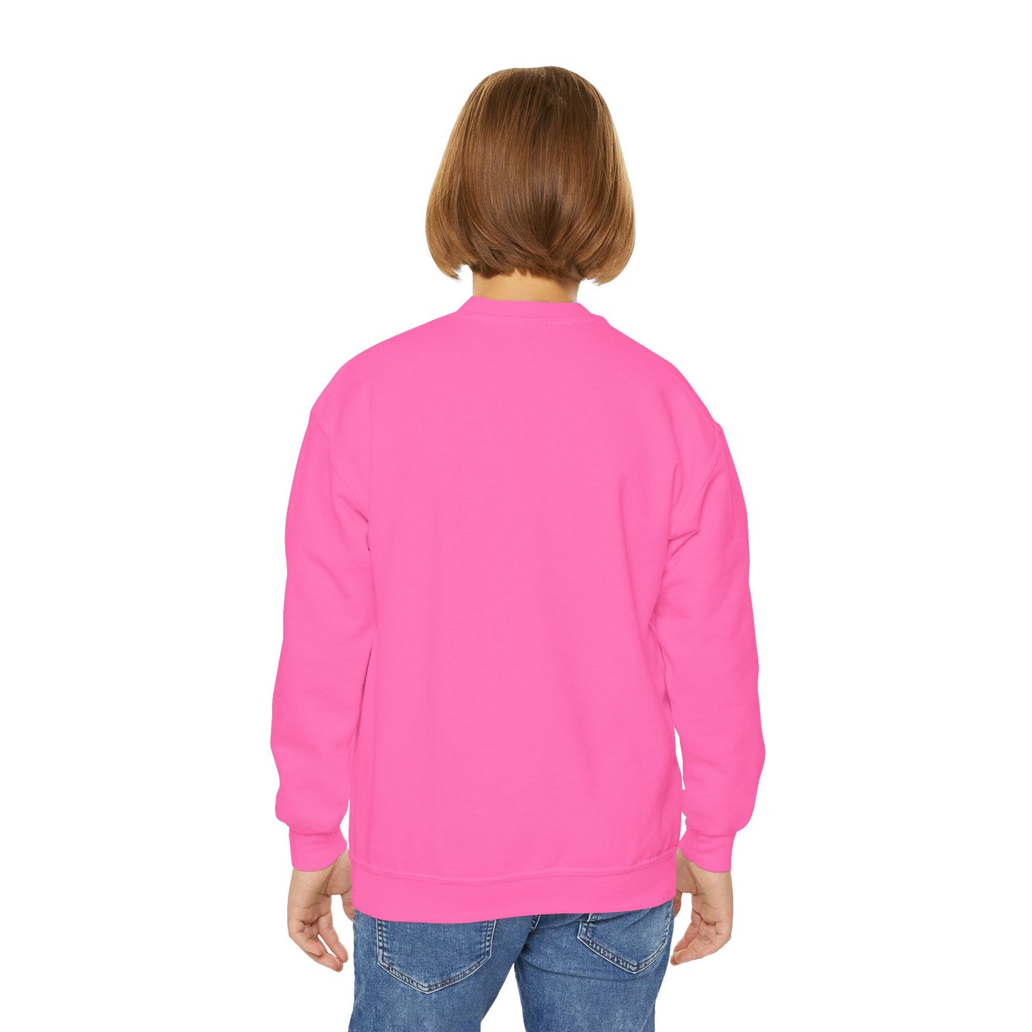 Detroit Labubu Youth Crewneck Sweatshirt | Strength & Kindness Collection | Cozy Kids Lion Graphic Pullover